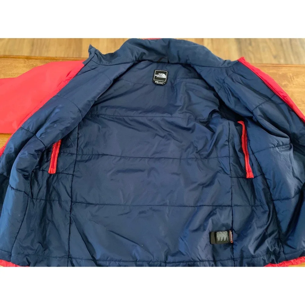 The North Face Mens Gore-Tex Primaloft Insulated Jacket Red Hooded Medium